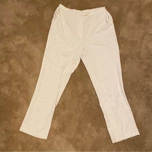 Cream linen pants
